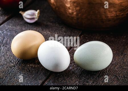 Brazilian free-range eggs, natural free-range eggs from Minas Gerais Stock Photo