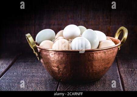 Brazilian free-range eggs, natural free-range eggs from Minas Gerais Stock Photo