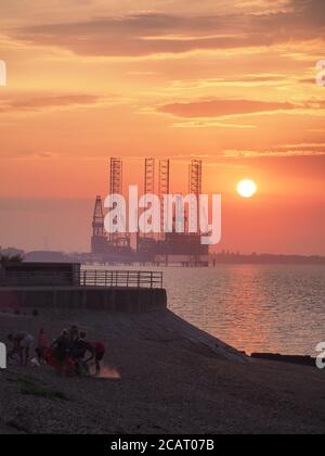 Borr drilling, Borr Ran jack up, in the Seagreen windfarm Stock Photo ...
