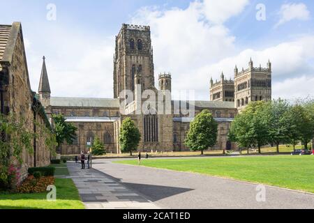 Durham Cathedral from Palace Green, Durham, County Durham, England, United Kingdom Stock Photo