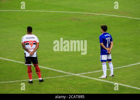 Belo Horizonte, Brazil. 08th Aug, 2020. 19 during Cruzeiro x Botafogo SP, a match valid for the Brazilian Championship Series B, held at Mineirão Stadium, Belo Horizonte, MG. Credit: Dudu Macedo/FotoArena/Alamy Live News Stock Photo