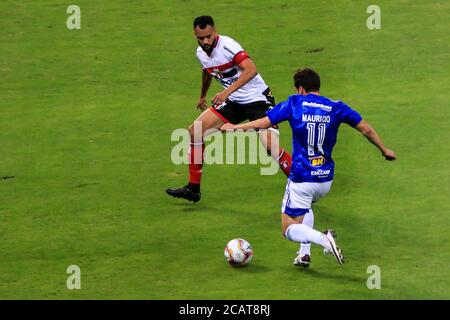 Belo Horizonte, Brazil. 08th Aug, 2020. SP, during Cruzeiro x Botafogo SP, a match valid for the Campeonato Brasileiro Série B, held at Mineirão Stadium, Belo Horizonte, MG. Credit: Dudu Macedo/FotoArena/Alamy Live News Stock Photo