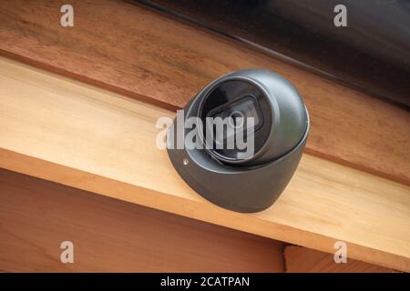 wall mounted CCTV high security camera Stock Photo