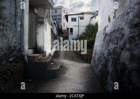 The small street in small korean town Stock Photo