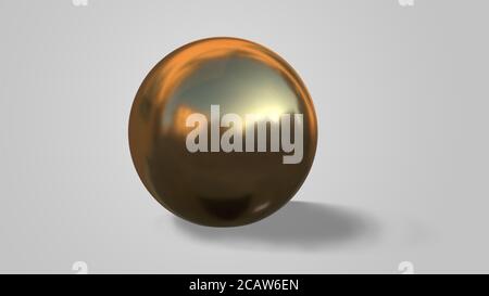 3d rendering of a golden spherical puzzle with one piece disconnected.  Isolated on white background Stock Photo - Alamy