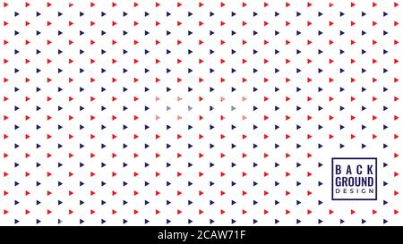 Abstract Triangle Shape Ornament Vector Illustration. American background design template. Red White Blue Color Theme. Stock Vector