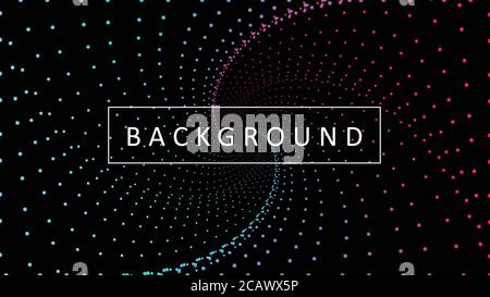 Dotted Circle Gradient Background. Dot Circle. Background for posters, business cards, banners, cover, labels mock-up, stickers layout Stock Vector