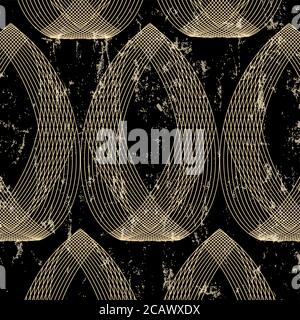 Black and gold diamond seamless pattern. Vector luxury male background ...