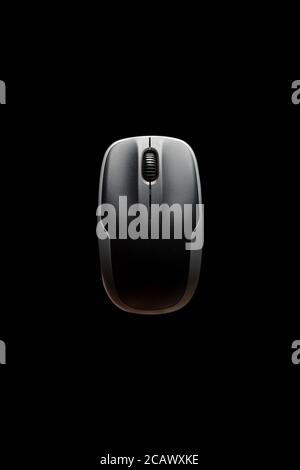 computer mouse isolated on the black background. Stock Photo