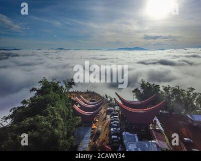 The land above the cloud, a place name Lolai Tana Toraja in South Sulawesi - Indonesia Stock Photo