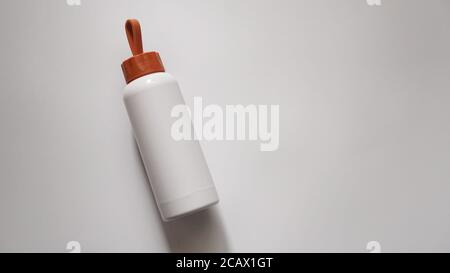 Bottle for baby food or for water on a white background Stock Photo