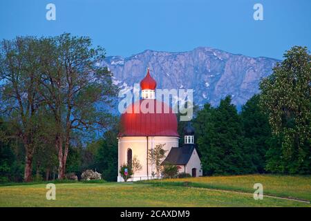 geography / travel, Germany, Bavaria, Iffeldorf, Heuwinkl Chapel in Iffeldorf, Upper Bavaria, Additional-Rights-Clearance-Info-Not-Available Stock Photo