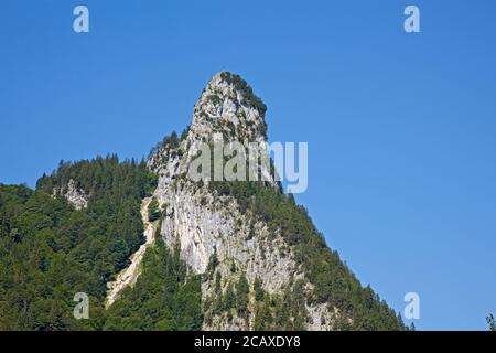 geography / travel, Germany, Bavaria, Oberammergau, of the Kofel, Oberammergau, Upper Bavaria, Additional-Rights-Clearance-Info-Not-Available Stock Photo