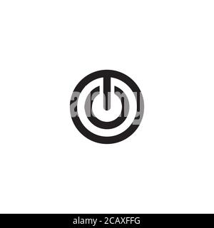 Power Button logo / icon design Stock Vector