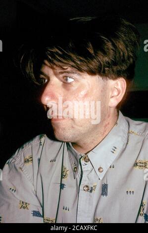 Will sergeant from Echo & the Bunnymen during an interview with WEA Records. London, May 28, 1987 | usage worldwide Stock Photo