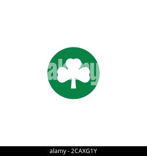 a simple Shamrock logo / icon design Stock Vector