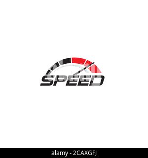 Speed logo or combination mark design Stock Vector
