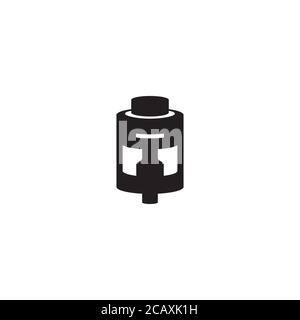 Vape Tank or RTA logo / icon design Stock Vector