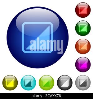 Invert object icons on round color glass buttons Stock Vector Image ...