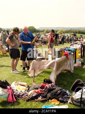 August 2020 - Cheddar Car Boot and table sale, the largest in the South West of the UK Stock Photo