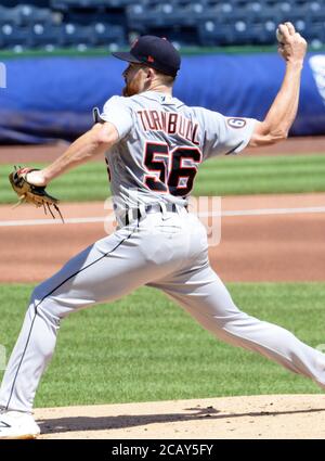 Pittsburgh, United States. 09th Aug, 2020. Detroit Tigers relief