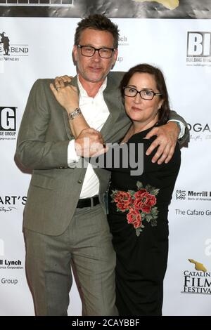 LOS ANGELES - SEP 26:  Connor Trinneer, Jillian Armenante at the 2019 Catalina Film Festival - Thursday - Dark Harbor World Premiere at the Queen Mary on September 26, 2019 in Long Beach, CA Stock Photo
