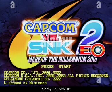 Capcom vs SNK EO 2 Mark of the Millennium 2001 - Nintendo Gamecube ...