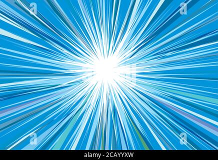 Comic pop art flash background. Vector illustration of a powerful FLASH like page layout background with dynamic textures and action speed effects. Stock Vector