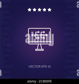 sitemap vector icon modern illustration Stock Vector
