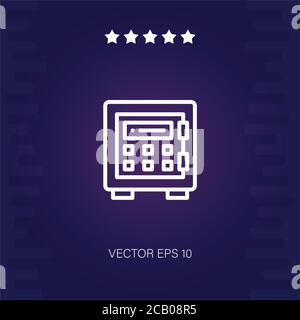 safebox vector icon modern illustration Stock Vector