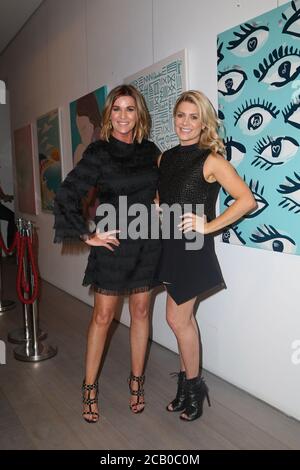 Kylie Gillies and Natalie Bassingthwaighte attends the Twinings Design Showcase at The Olsen Irwin Gallery, Woollahra. Stock Photo