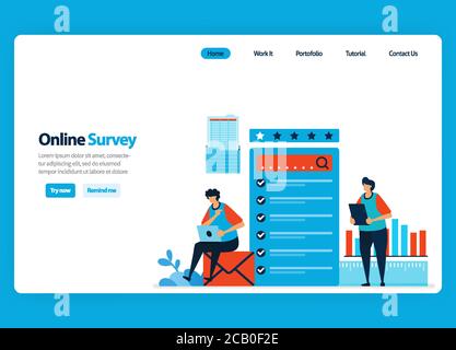 Validation flat landing page website template. Project launch, client ...