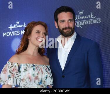 LOS ANGELES - JUL 26:  Patti Murin, Colin Donnell at the Hallmark Summer 2019 TCA Party at the Private Residence on July 26, 2019 in Beverly Hills, CA Stock Photo