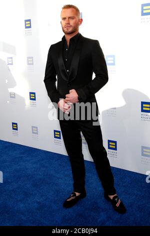 LOS ANGELES - MAR 30:  August Getty at the Human Rights Campaign 2019 Los Angeles Dinner  at the JW Marriott Los Angeles at L.A. LIVE on March 30, 2019 in Los Angeles, CA Stock Photo