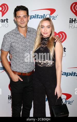 LOS ANGELES - JAN 18:  Wells Adams, Brandi Cyrus at the iHeartRadio Podcast Awards at the iHeartRadio Theater on January 18, 2019 in Burbank, CA Stock Photo