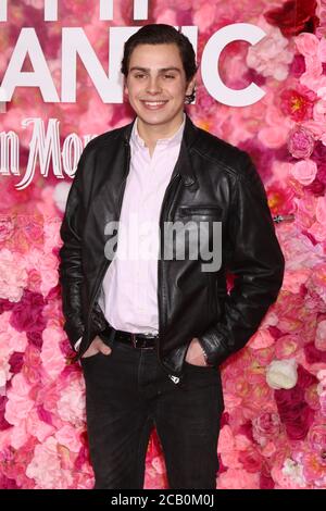 LOS ANGELES - FEB 11:  Jake T Austin at the 'Isn't It Romantic' World Premiere at the Theatre at Ace Hotel on February 11, 2019 in Los Angeles, CA Stock Photo