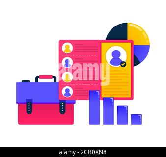 Logos for employee performance and progress, development, strategy, planning .Logos can also be used for business, icon design, and graphic elements Stock Vector