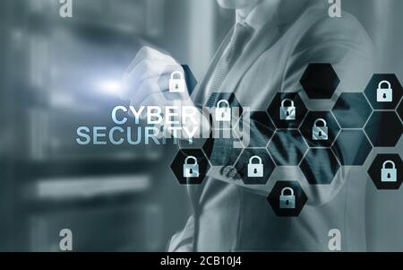 Cyber security 2021. Organization Data Protection concept. Stock Photo