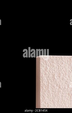 Background image with a three-dimensional pink rectangle Stock Photo