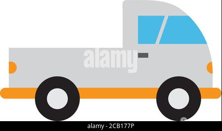 Pickup truck transportation icon design template vector Stock Vector