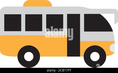 Bus transportation icon design template vector Stock Vector