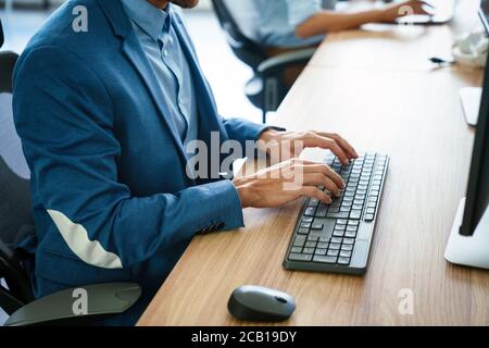 Business, education, programming, people and technology concept. Stock Photo