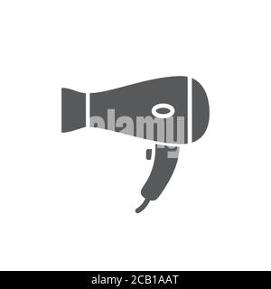 Hair Dryer Icon on white background Stock Vector