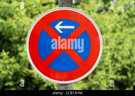 Absolute no stopping, traffic sign, North Rhine-Westphalia, Germany Stock Photo