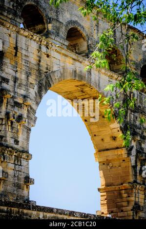 Pont du Gard, France, Europe, European, Western Europe Stock Photo