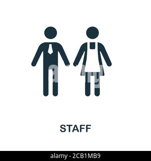 Staff icon. Simple element from business recruitment collection. Creative Staff icon for web design, templates, infographics and more Stock Vector