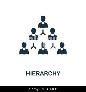 Hierarchy icon. Simple element from business intelligence collection. Creative Hierarchy icon for web design, templates, infographics and more Stock Vector