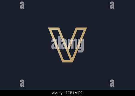 letter V logo . abstract letter v logo design . clean and modern style . vector illustration Stock Vector