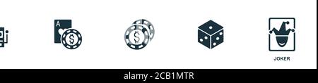 Joker icon. Simple element from casino collection. Creative Joker icon for web design, templates, infographics and more Stock Vector