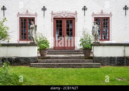 Hildasholm, built by Axel Munthe 1910-1911, famous doctor and author, to his wife Hilda as a summerhouse in Leksand, Dalarna, Sweden Stock Photo